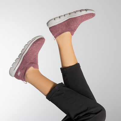 tenis skechers mujer marron