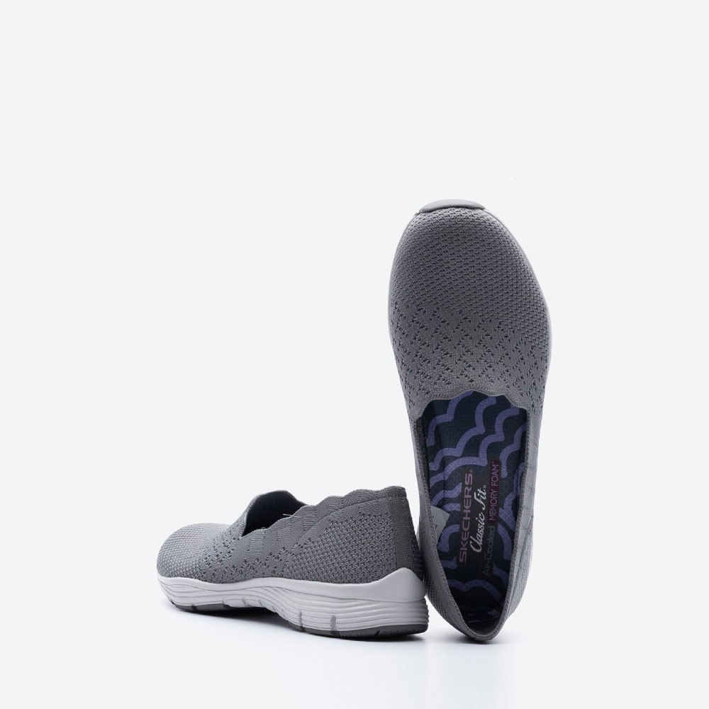 zapatos skechers classica hombre gris