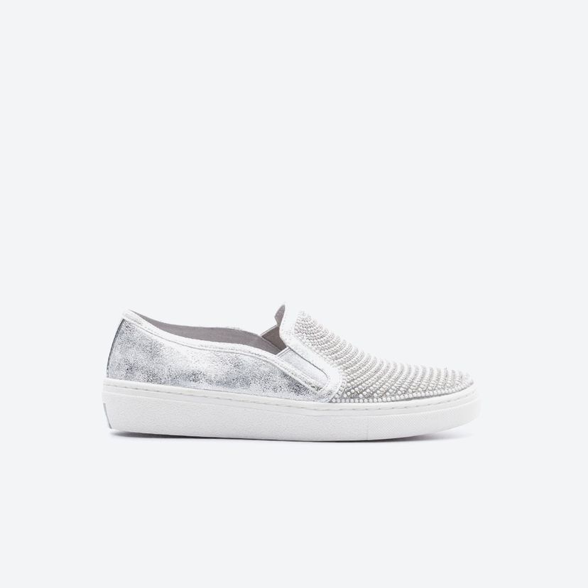 tenis skechers mujer plata